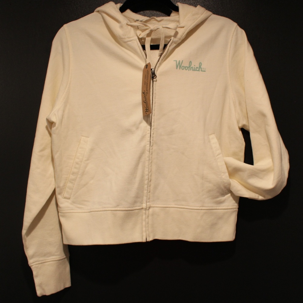 Woolrich Aunt Clara Full Zip Off-White Size Medium